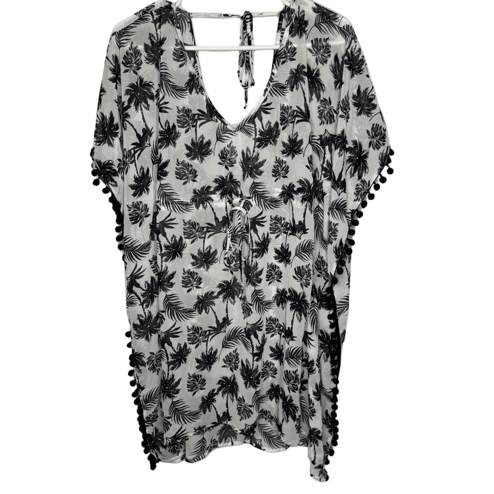 Arizona Jean Company Black and White Swim Coverup